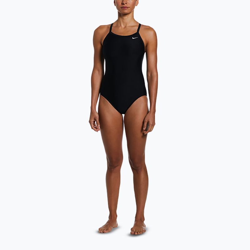 Women's one-piece swimsuit Nike Solid Racerback black 2