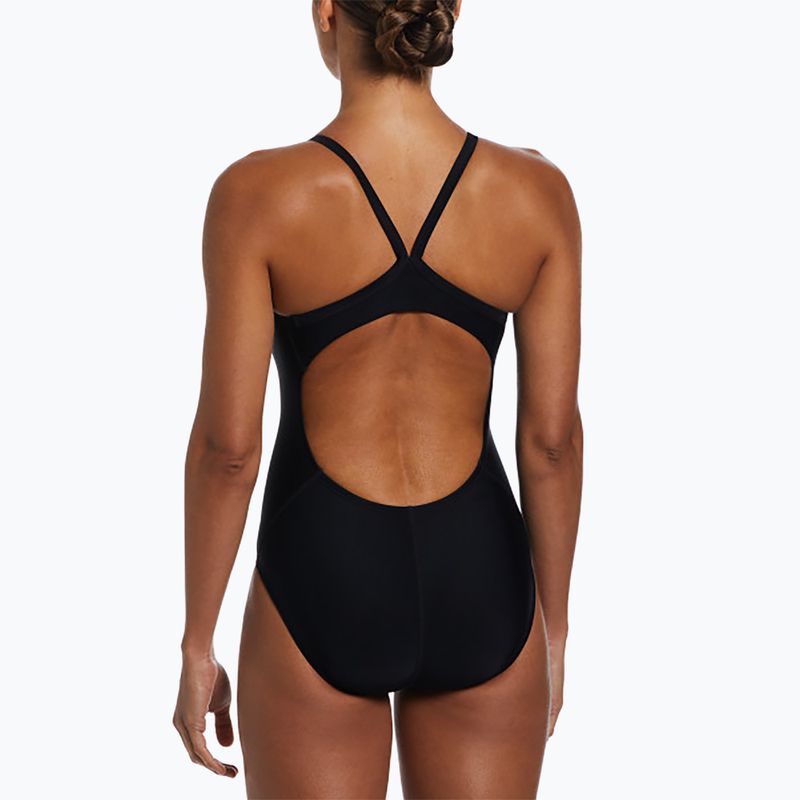 Women's one-piece swimsuit Nike Solid Racerback black 3
