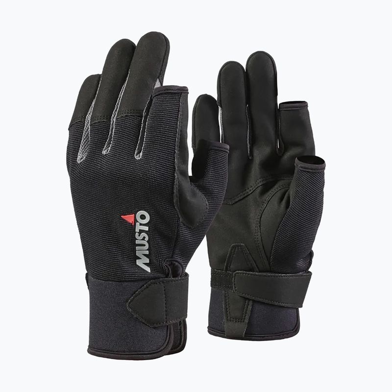 Musto Essential Sailing Long Finger black sailing gloves