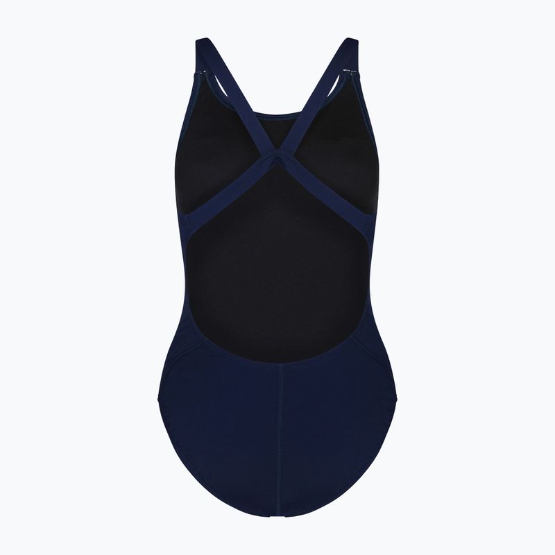 Women's one-piece swimsuit Nike Hydrastrong Solid navy blue NESSA001-440 2