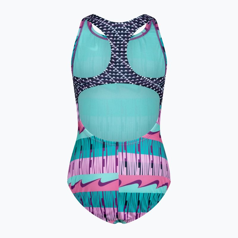 Nike Clash children's one-piece swimsuit in colour NESSA735-672 2