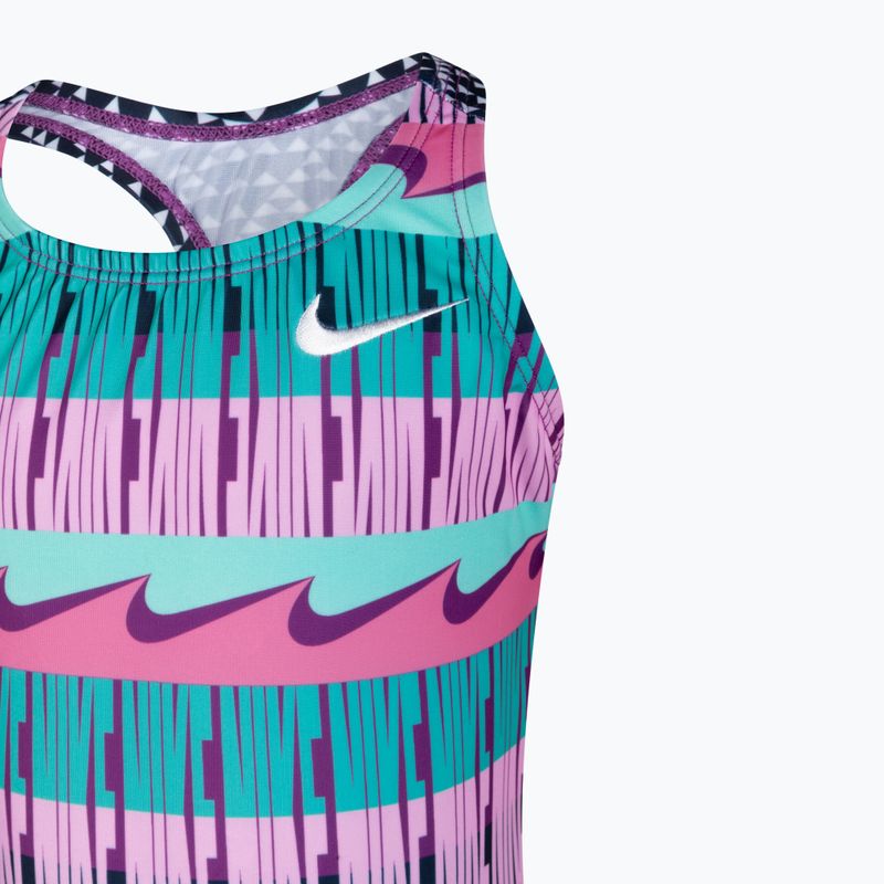 Nike Clash children's one-piece swimsuit in colour NESSA735-672 3
