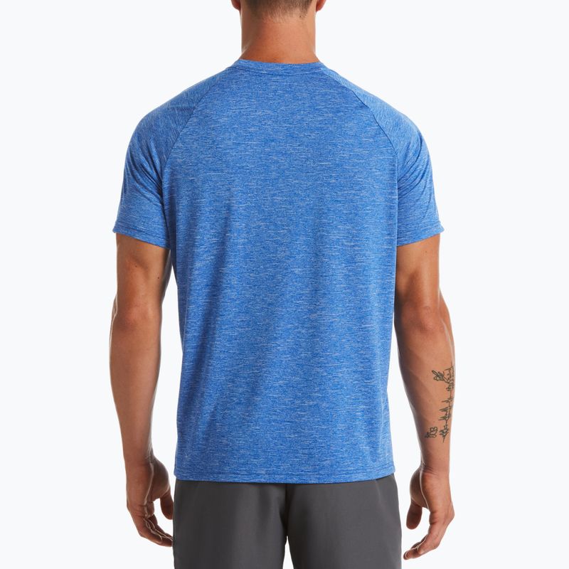 Men's training T-shirt Nike Heather navy blue NESSA589-494 2