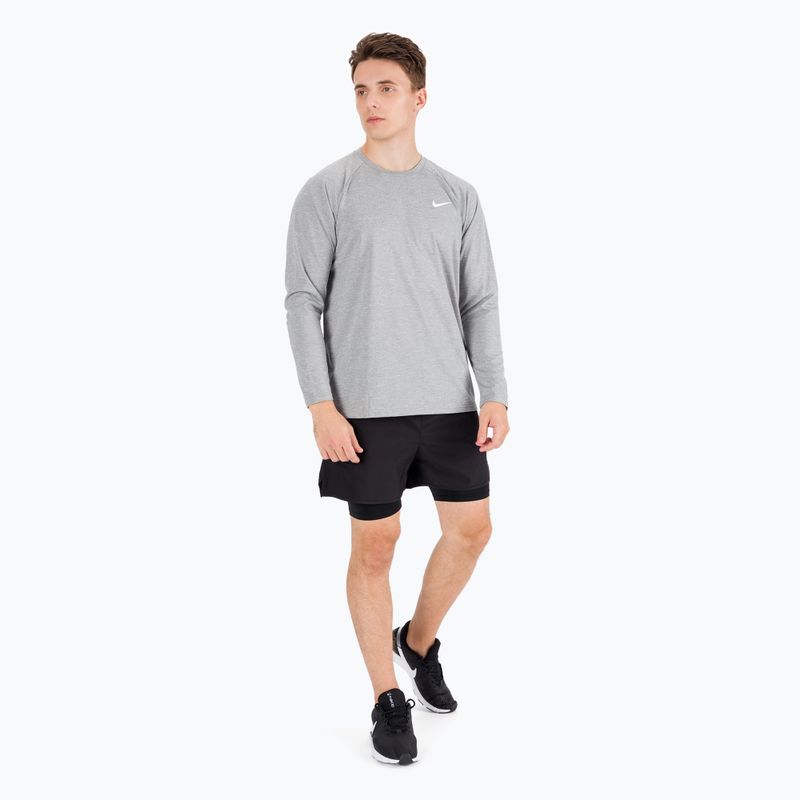 Men's training longsleeve Nike Heather light grey NESSA590-090 5