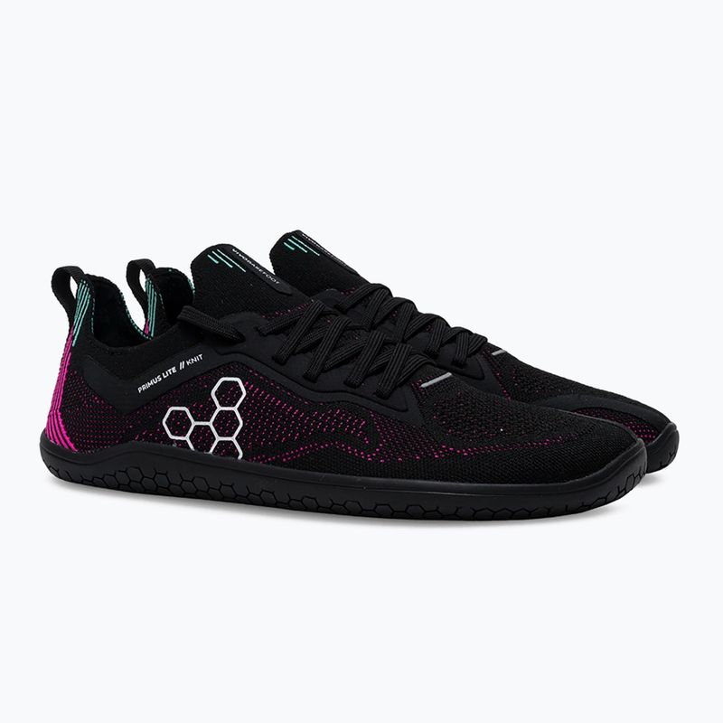 Women's barefoot shoes Vivobarefoot Primus Lite Knit obsidian/ vibrant pink 3