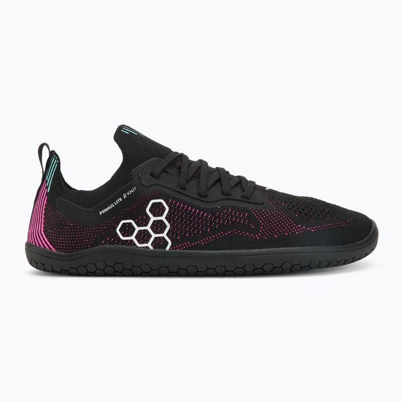 Women's barefoot shoes Vivobarefoot Primus Lite Knit obsidian/ vibrant pink 2