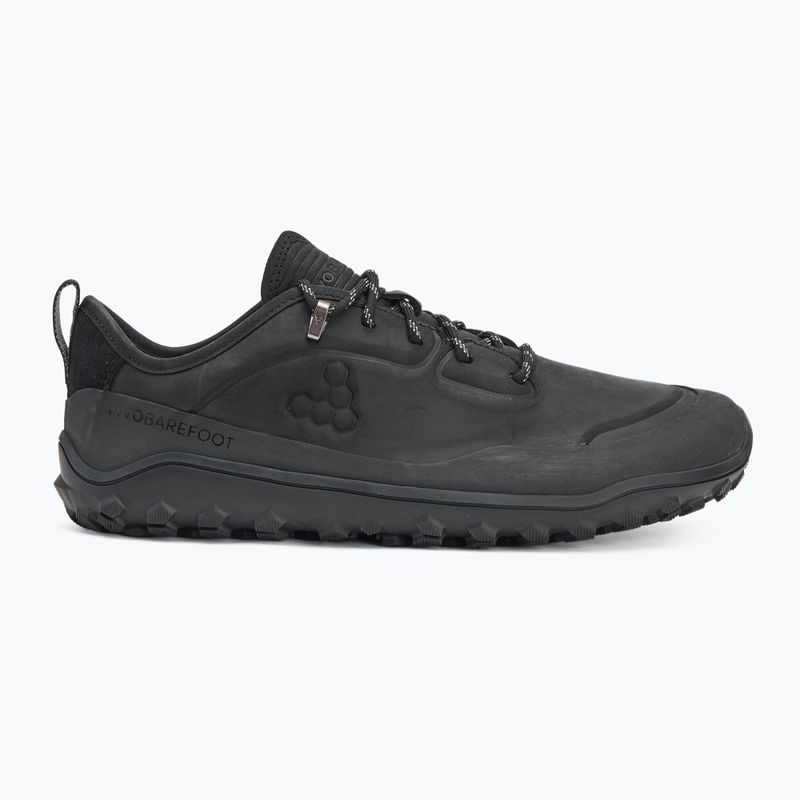 Men's barefoot shoes Vivobarefoot Tracker Leather Low obsidian 2