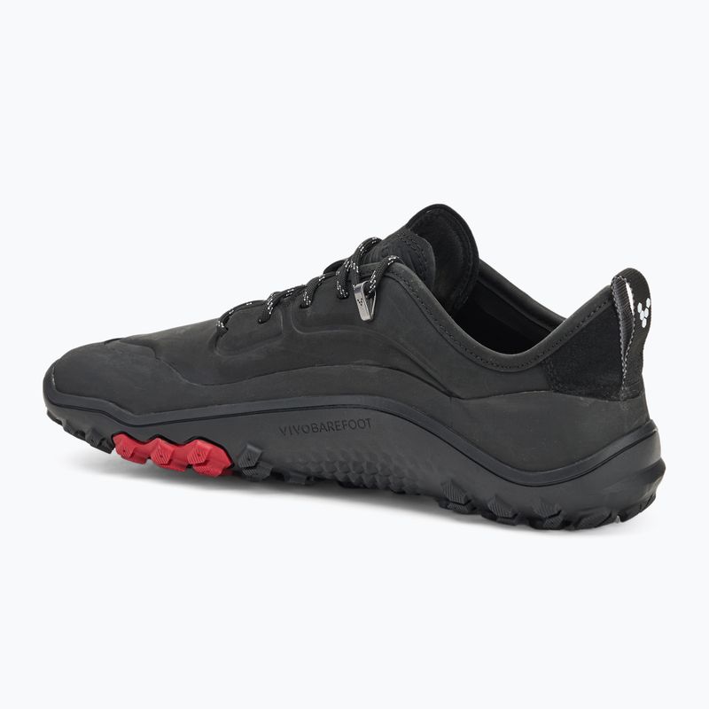 Men's barefoot shoes Vivobarefoot Tracker Leather Low obsidian 3