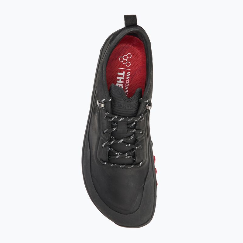 Men's barefoot shoes Vivobarefoot Tracker Leather Low obsidian 5