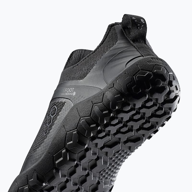 Men's barefoot shoes Vivobarefoot Primus Trail Knit Fg obsidian/obsidian 9