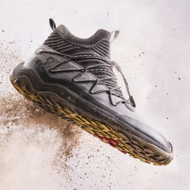 Men's barefoot shoes Vivobarefoot Primus Trail Flow Mid dark shadow 9