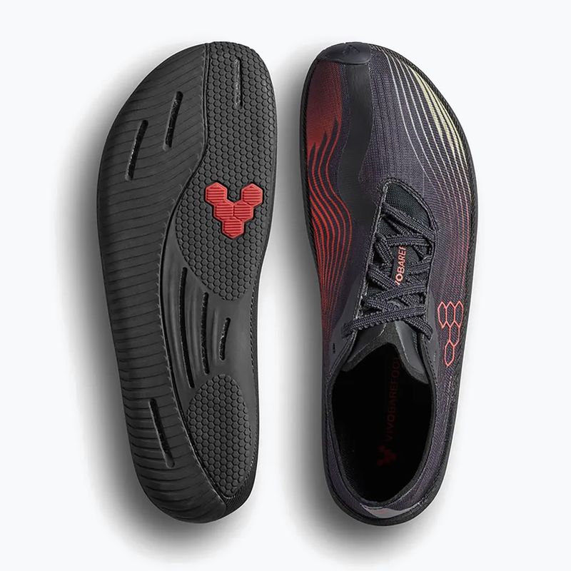 Men's barefoot shoes Vivobarefoot Primus Flow obsidian/cherry tomato 5