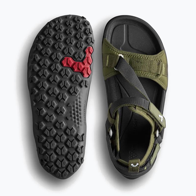 Women's barefoot sandals Vivobarefoot Tracker Ora dark olive 5