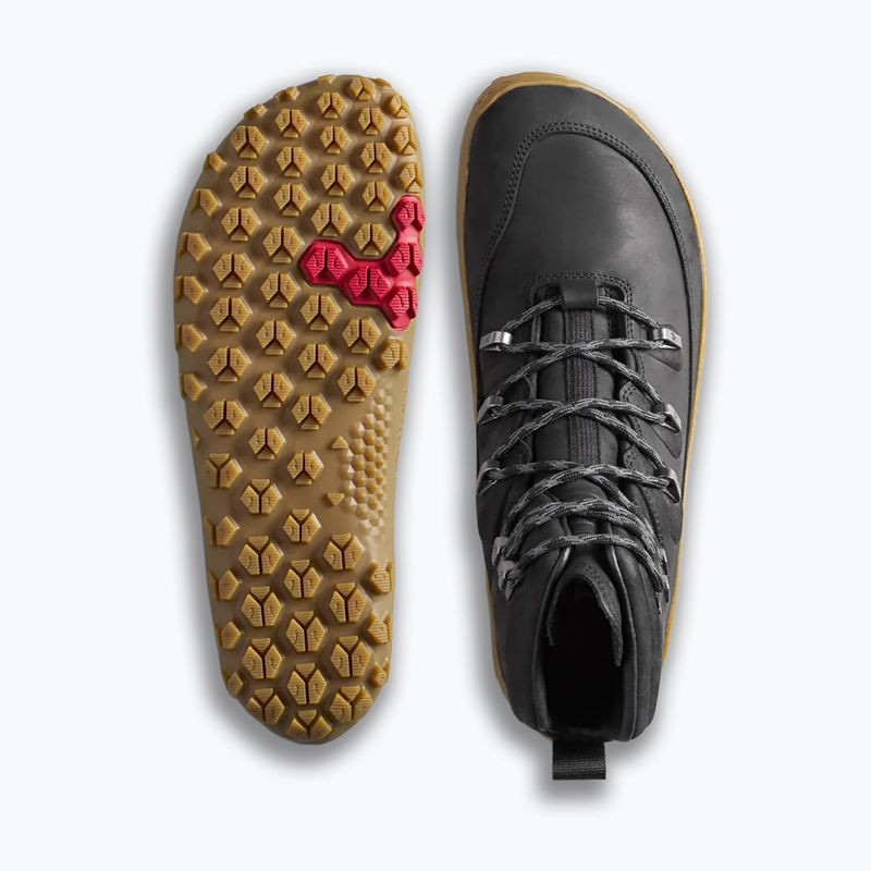 Men's barefoot shoes Vivobarefoot Tracker Leather obsidian 5