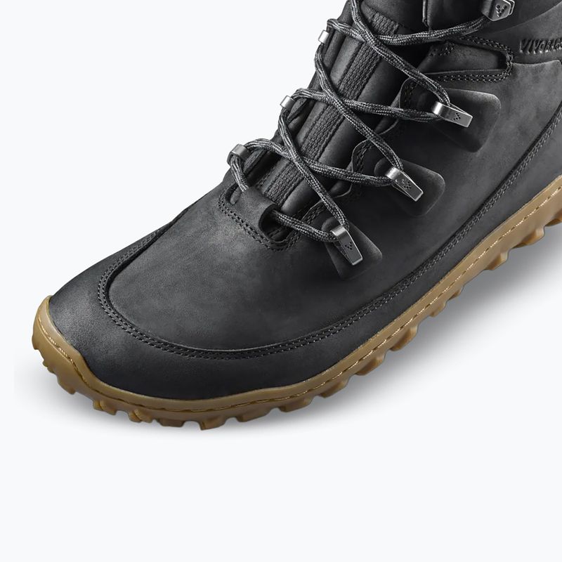 Men's barefoot shoes Vivobarefoot Tracker Leather obsidian 6