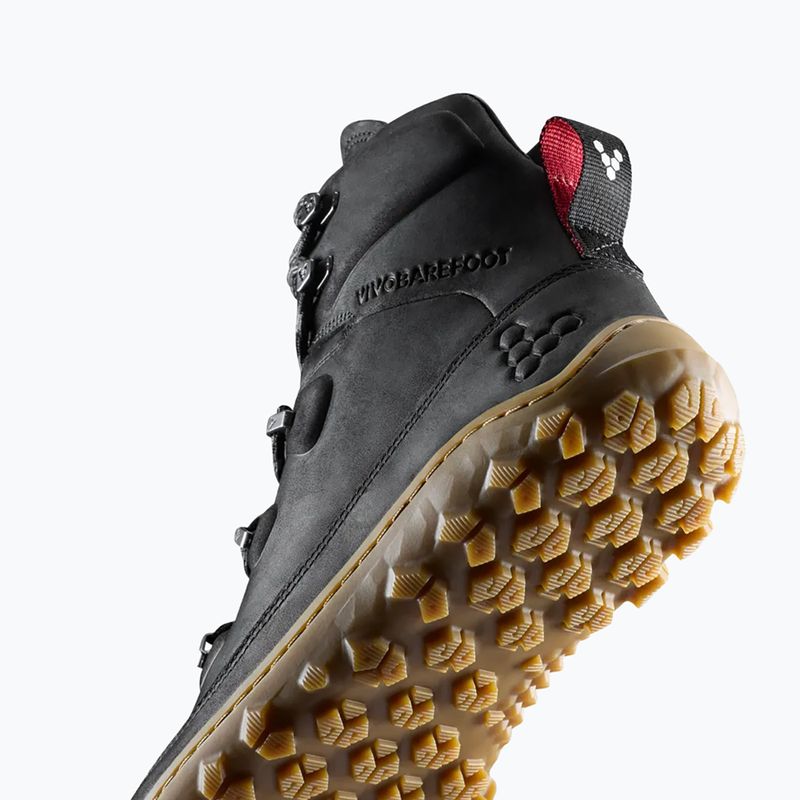 Men's barefoot shoes Vivobarefoot Tracker Leather obsidian 7