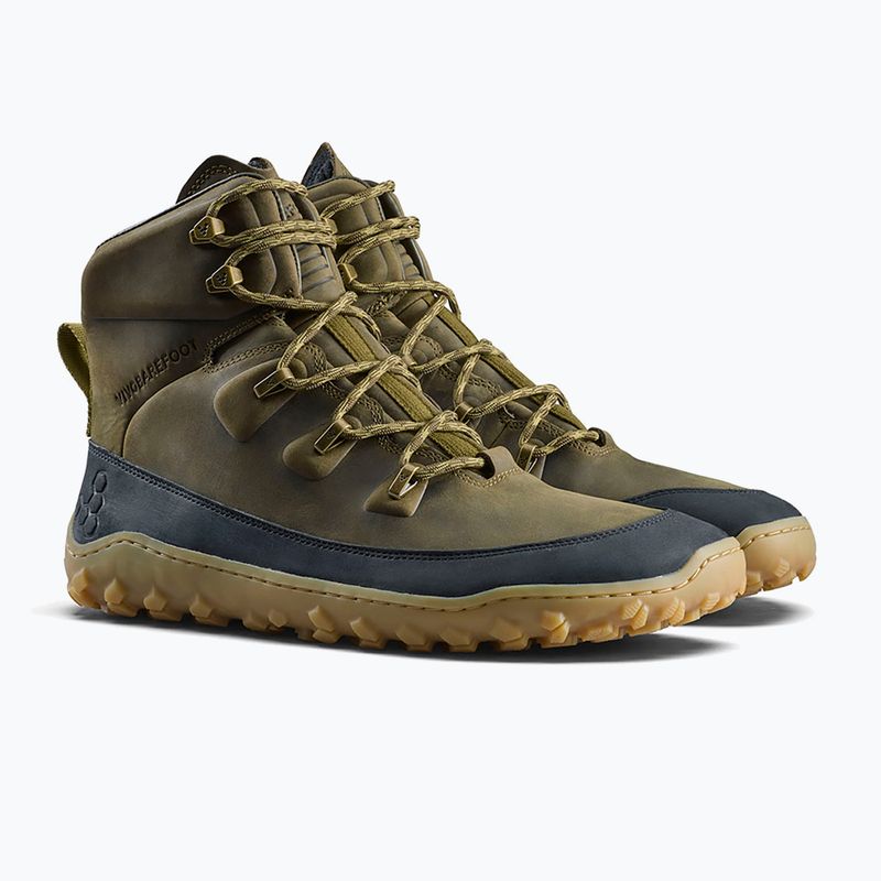 Men's barefoot shoes Vivobarefoot Tracker Leather dark olive 3