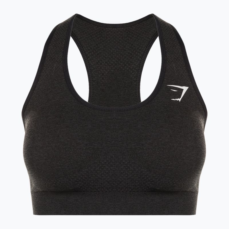 Gymshark Vital Seamless Sports black/marl fitness bra 5