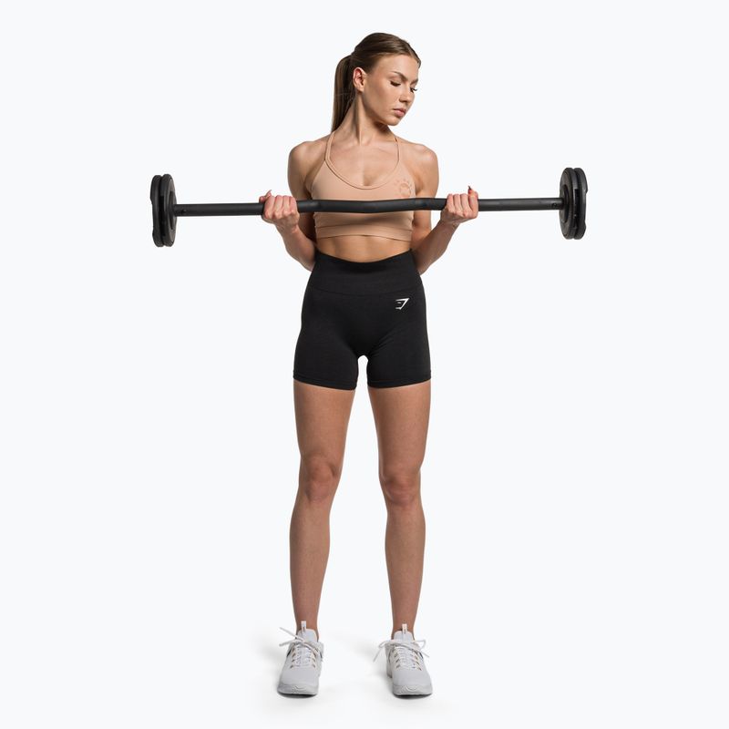 Women's training shorts Gymshark Vital Seamless black marl 2