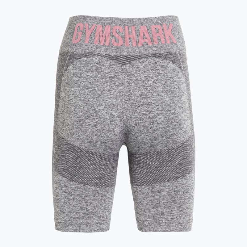 Women's Gymshark Flex Cycling training shorts marl / pink 2