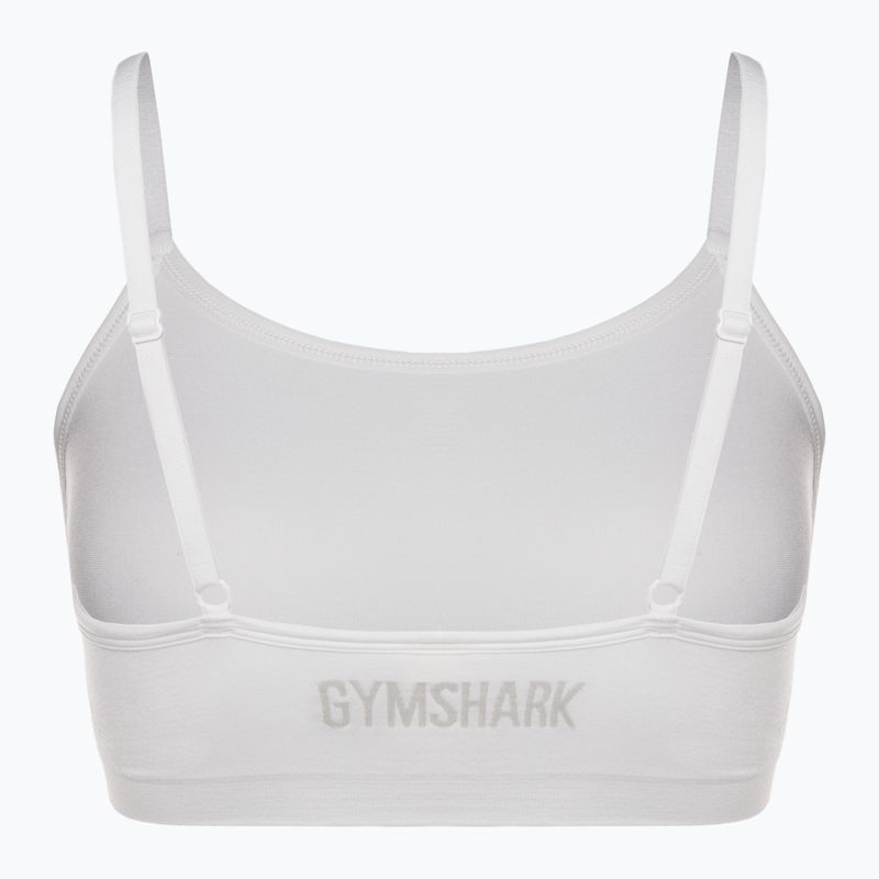 Gymshark Seamless Bralette High Neck fitness bra white 6