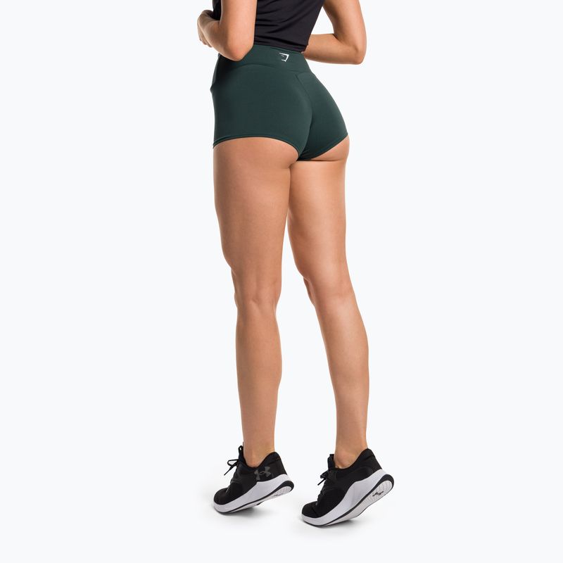 Women's training shorts Gymshark Training Quad obsidian green 3