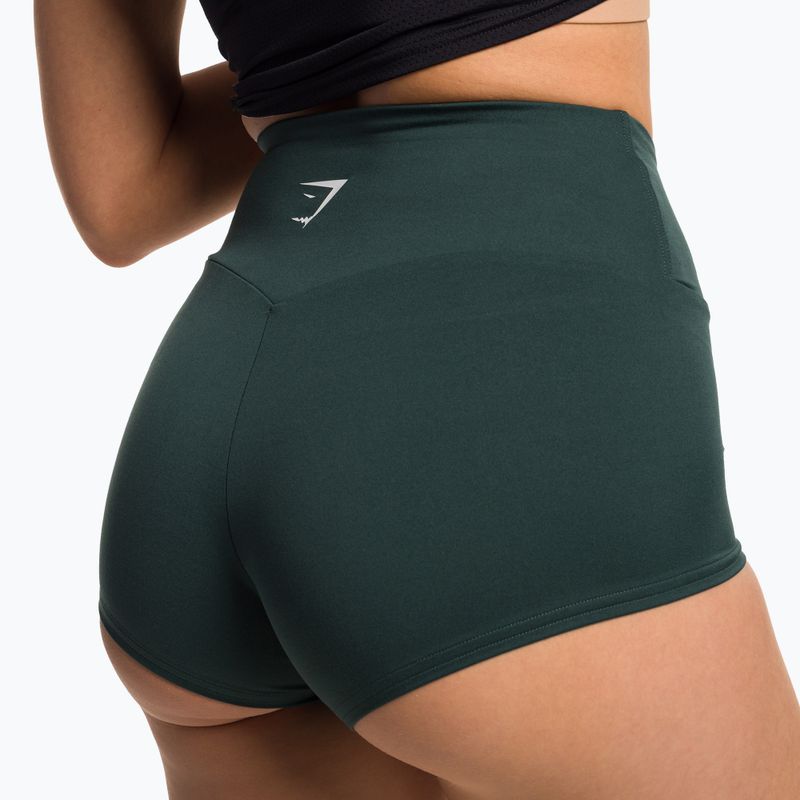 Women's training shorts Gymshark Training Quad obsidian green 4