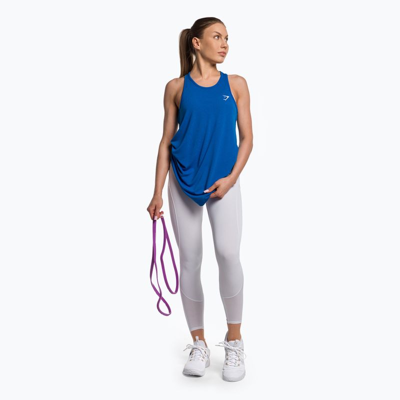 Women's Gymshark Training Oversized Tank top sprint blue 2