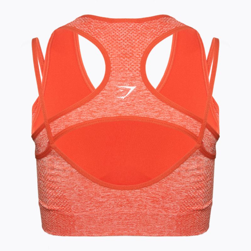 Gymshark Vital Rise Sports red / marl training bra 2