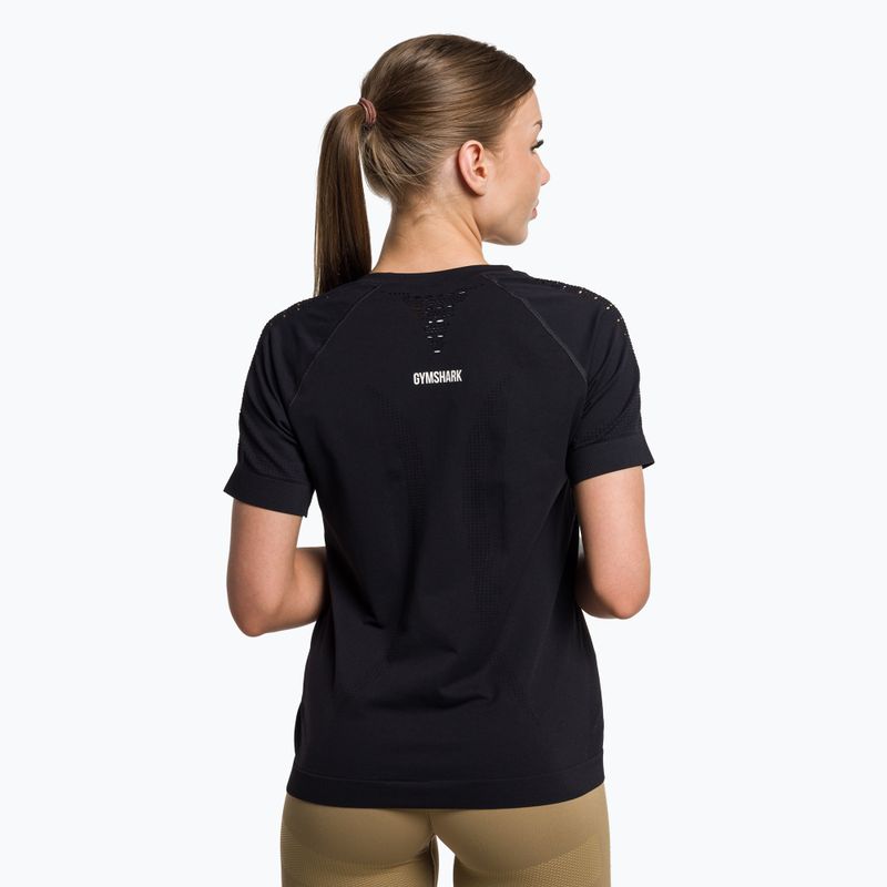 Women's training t-shirt Gymshark Energy Seamless black 3