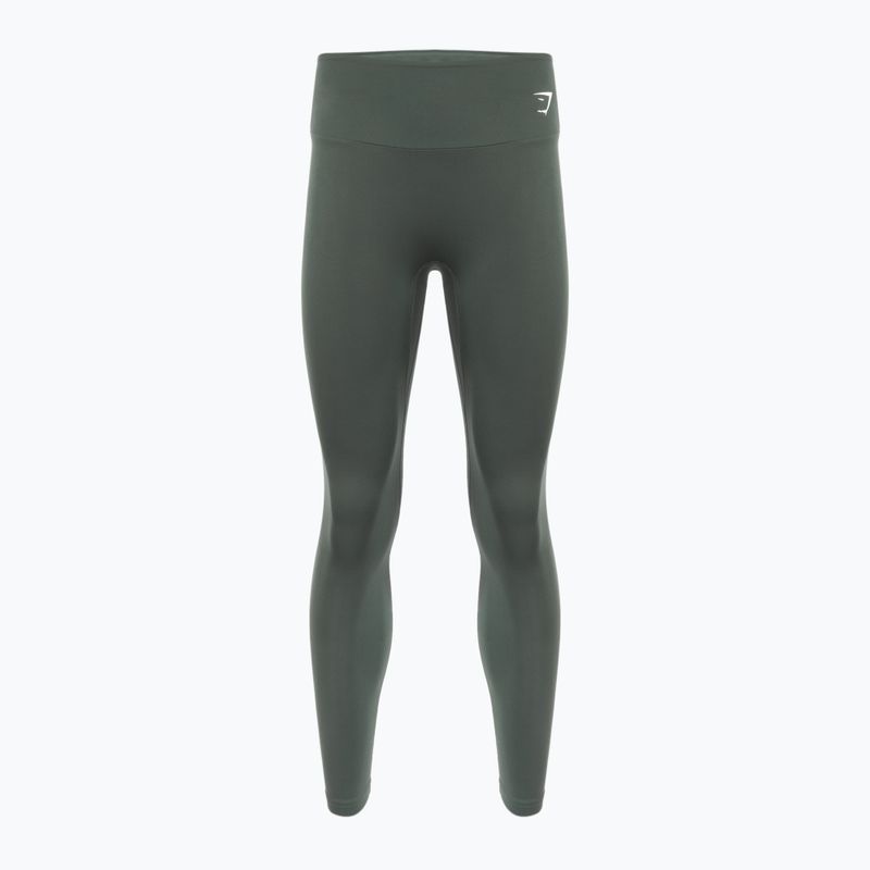 Women's Gymshark Training Full Length leggings obsidian / green