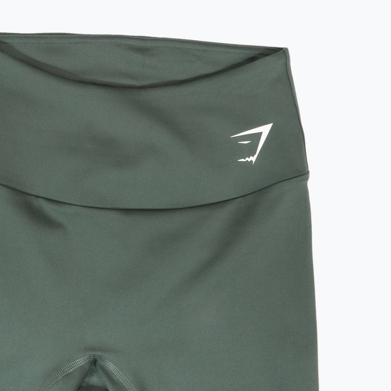 Women's Gymshark Training Full Length leggings obsidian / green 3