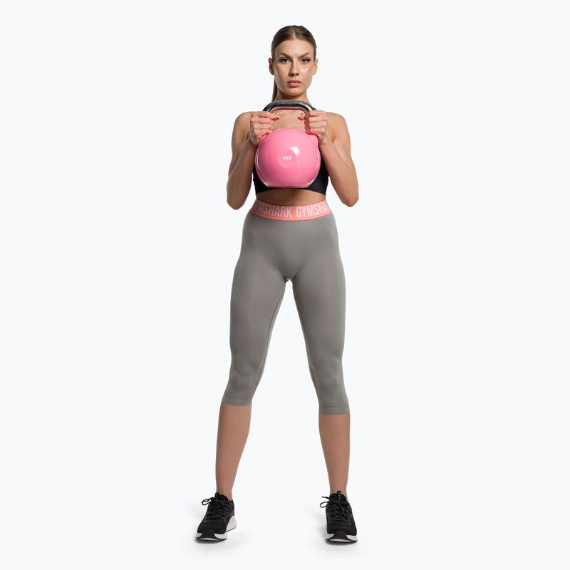 Women's workout leggings Gymshark Fit Cropped smokey grey 2