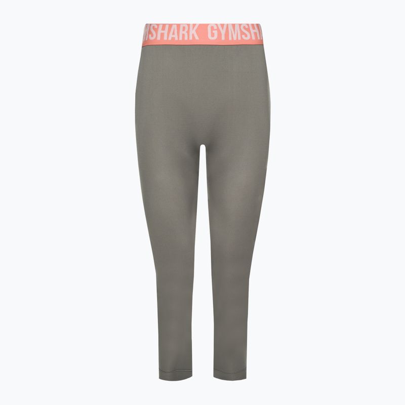 Women's workout leggings Gymshark Fit Cropped smokey grey 5