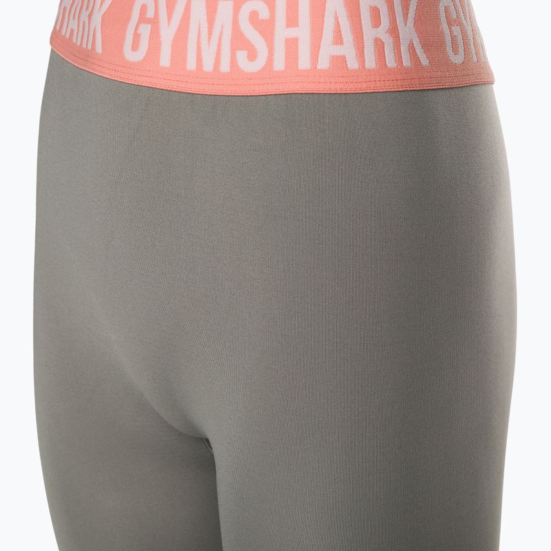 Women's workout leggings Gymshark Fit Cropped smokey grey 7