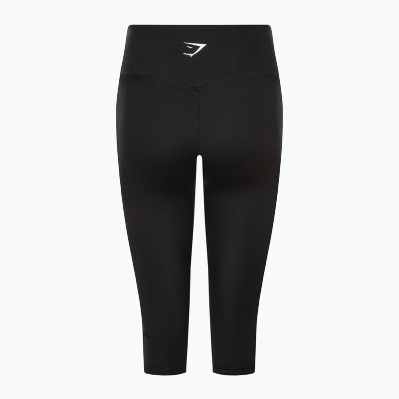 Women's Gymshark Training Cropped leggings black/white 6