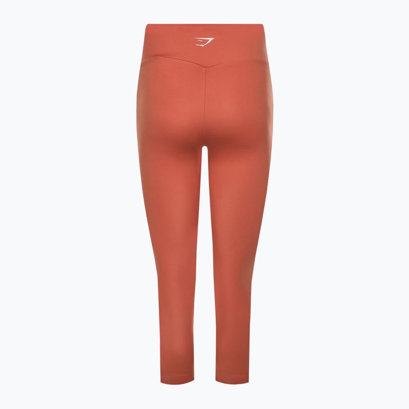 Women's Gymshark Training leggings 7/8 earth orange 6