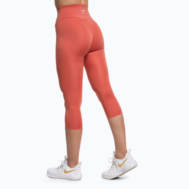 Women's Gymshark Training leggings 7/8 earth orange 3