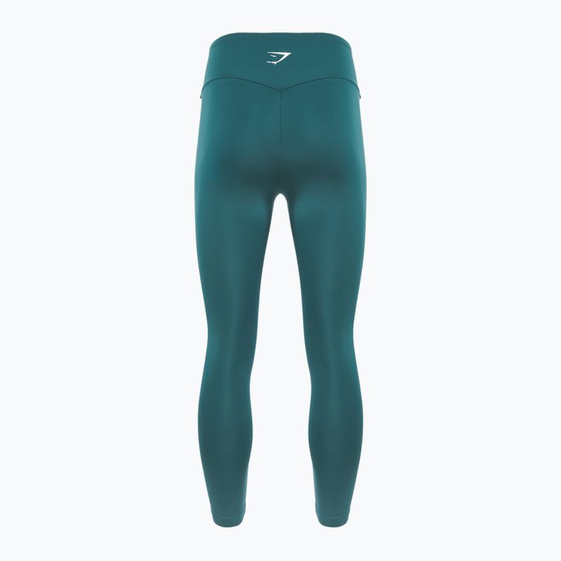 Women's Gymshark Training leggings 7/8 teal 2