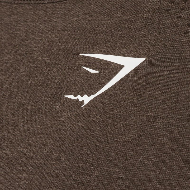 Women's training longsleeve top Gymshark Vital Seamless Top brown/white 8