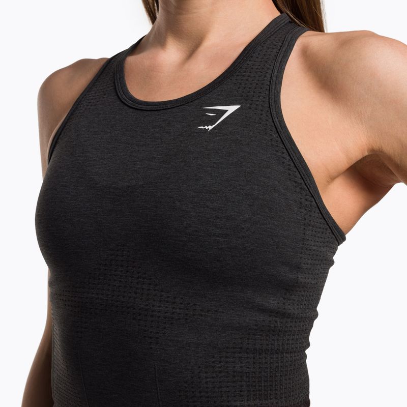 Women's training tank top Gymshark Vital Seamless Tank dark/grey 4