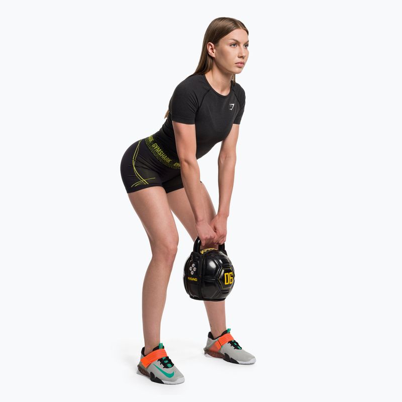 Women's training t-shirt Gymshark Vital Seamless black/marl 2