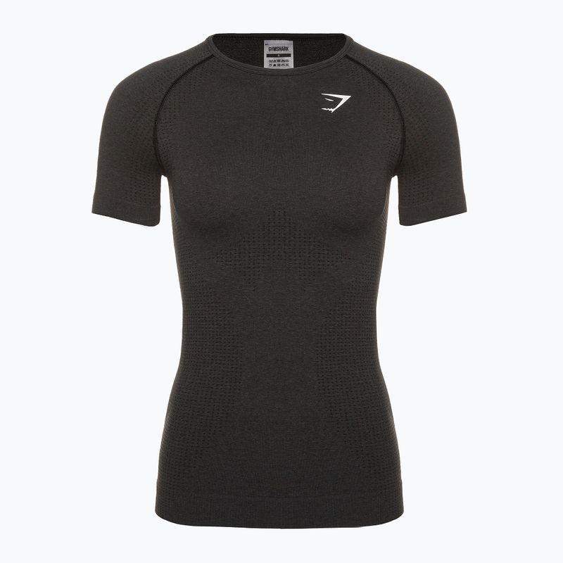 Women's training t-shirt Gymshark Vital Seamless black/marl 5