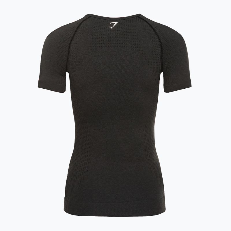 Women's training t-shirt Gymshark Vital Seamless black/marl 6