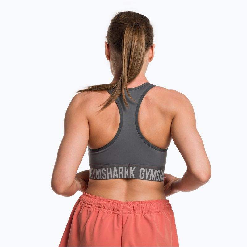 Gymshark Fit Sports grey fitness bra 3