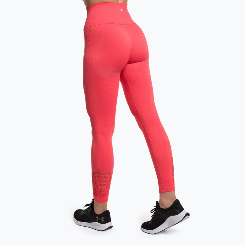 Women's training leggings Gymshark Energy Seamless polka pink/white 3