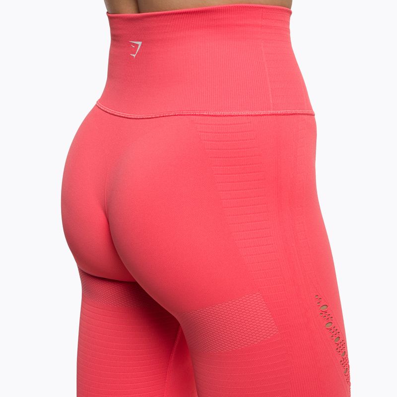 Women's training leggings Gymshark Energy Seamless polka pink/white 4