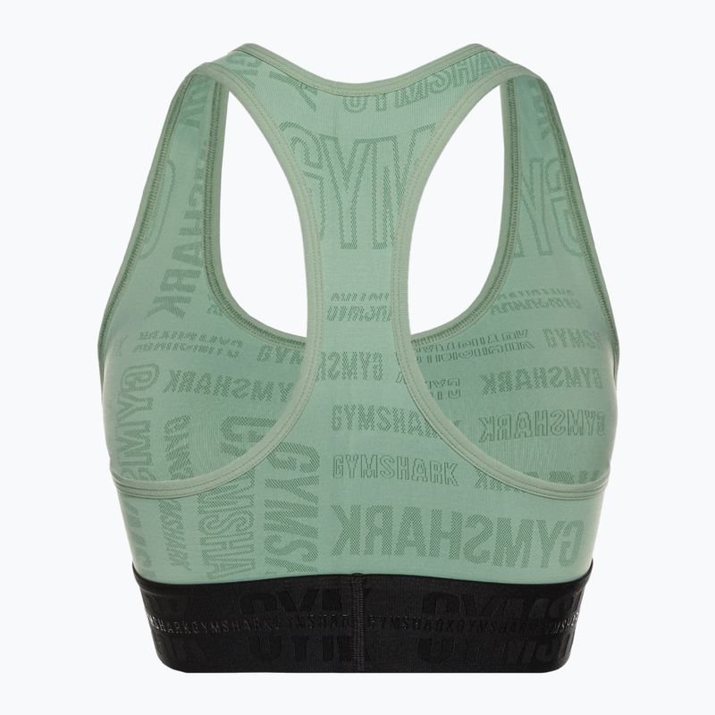 Gymshark Vision Sports green/black fitness bra 6