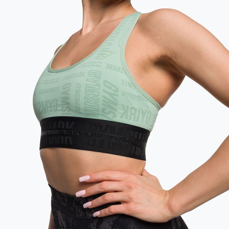 Gymshark Vision Sports green/black fitness bra 4