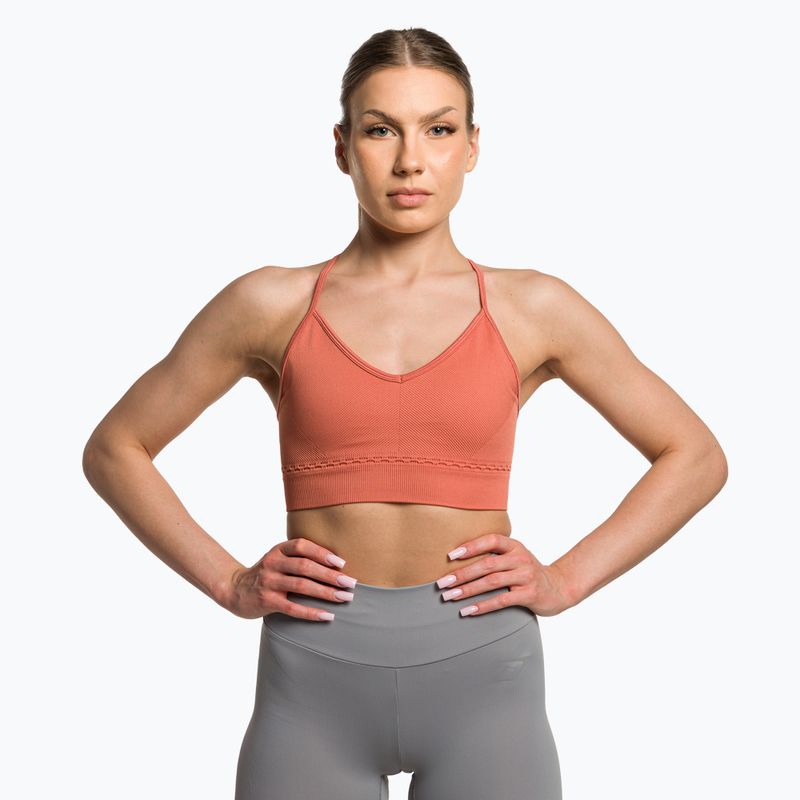 Gymshark Studio Sports earth orange fitness bra